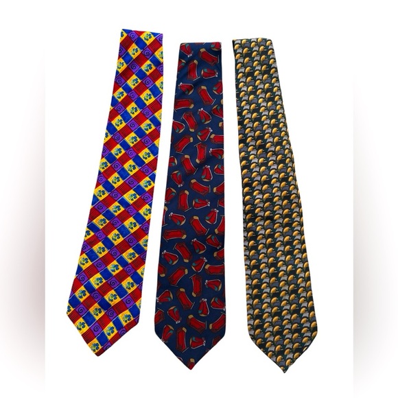 J. Garcia Other - J. Garcia men’s vintage silk ties bundle of three